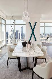 Modern Apartment Design By Tara Benet New York Dining Table Marble Dining Room Contemporary Dining Room Design