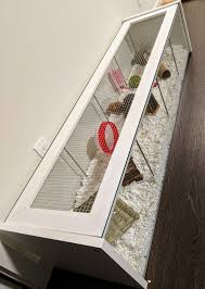 Ikea Detolf Hamster Cage With Lid Hamster Diy Cage Hamster Cage Hamster Habitat