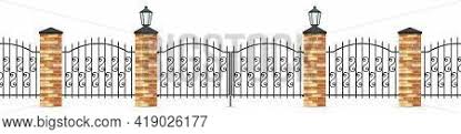 Check spelling or type a new query. Wrought Iron Fence Vector Photo Free Trial Bigstock