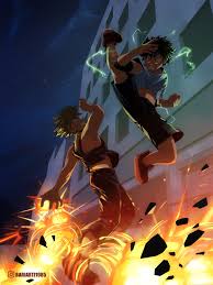 Anime mha bnha deku midoriya bakugou cosplay wig include wig cap for women men kid halloween costume cosplay. Barry Peters Deku Vs Bakugou