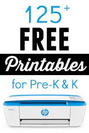 Preschoolers love to play and learn and often that means moving while learning. 125 Free Printable Worksheets For Preschool Pre K Kindergarten Kids Free Preschool Printables Preschool Printables Free Preschool