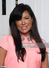 Monica Kline-Kazas poses backstage at the Mauricio Alpizar