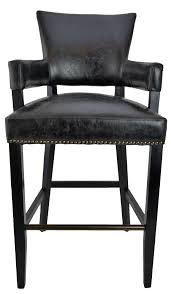 Home Bar Stools Kitchen Counter Stools Black Majestic Arm Bar Stool Only 1 Left Final Floor Model Restoration Hardware Dining Chairs Bar Stools Brown Leather Recliner Chair