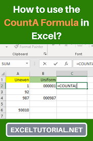 How To Use The Counta Formula In Excel In 2020 Microsoft Excel Microsoft Excel Tutorial Excel