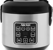 AROMA Digital Rice Cooker, 4-Cup (Uncooked) / 8-Cup (Cooked), Steamer,  Grain Cooker, Multicooker, 2 Qt, Stainless Steel Exterior, ARC-914SBD