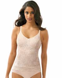 Details About Bali Lace N Smooth Camisole Top Shapewear Firm Control Top Tank Shaper 8l12