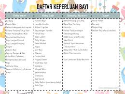 Daftar Keperluan Baby 001 Popok Kain Bedong Car Seat
