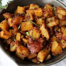 Oven Roasted Breakfast Potatoes The Chunky Chef Roasted Breakfast Potatoes Small Potatoes Recipe Recipes