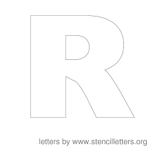 They can practice both capital and lower case letters with handwriting guides to help them understand proportions and shapes. Large Stencil Letters Stencil Letters Org