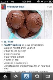 Pin By Valerie Lubberts On Healthy Low Calorie Food Low Calorie Ice Cream Frozen Greek Yogurt Healthy Chocolate Ice Cream