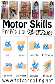 It is a word that comes after the noun, pronoun or verb. Motor Skills Preposition Game Motor Skills Activities Preschool Activities Preposition Activities