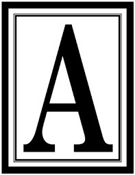 Use these letters in your card making and . 8 5x11 Inch Large Rectangle Printable Alphabet Letters A Z Printable Banner