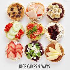 Rice Cakes 9 Ways Rachel Hollis Recipes Rice Cake Snacks Healthy Recipes