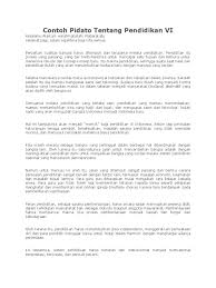 Contoh Pidato Pendidikan Blog Pendidikan