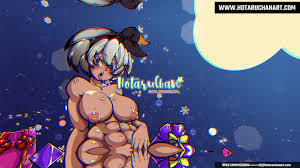 ポケモン トレーナー 大きなお尻、ボインのおっぱい エッチ ヘンタイ クリスマス 巨大なペニス フタナリ By HotaruChanART