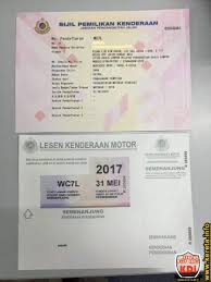 Btw, geran kereta memang ada kat saya (bank tengok rekod pembayaran saya baik so dorang bagi terus geran asal kat saya untuk senang buat pembaharuan insurans & road tax). Voc Vehicle Ownership Cert Sijil Pemilikan Kenderaan Jpj Ganti Geran Kereta