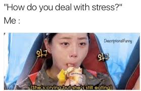 15 Addictively Funny Stress Eating Memes Sayingimages Com Stressed Out Memes Stress Funny Stressed Meme