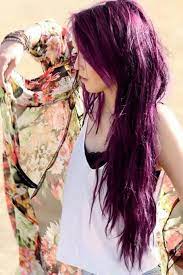 How To Color Your Hair Purple Without Using Chemical Dyes Stylish Hair Colors Hair Styles Purple Hair