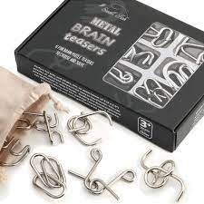 The puzzling professors puzzles for kids. Brain Teaser Puzzles 6 Pcs Set For Kids Teens And Adults Metal Nail Puzzle For Mind