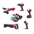 M18 18V Li-Ion Cordless Combo Tool Kit  6-Tool  w  2  3 0 Ah Batteries   1     2696-26 Milwaukee Tool