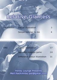 Read [Honey Lounge (Hachimitsu,DRE)] Soutaisei Kyodai Shoujo | Relative  Giantess (Senpai Belongs To Me & Her Little Revenge Game) [English]  [DSojourn,L] [Digital] Hentai Porns - Manga And Porncomics Xxx