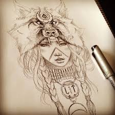 New users enjoy 60% off. Wolf Headdress Wolf Girl Tattoos Headdress Tattoo Headdress Art
