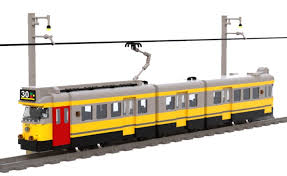 Amsterdam Tram Yellow Lego Trains Lego Train Tracks Lego Building Instructions