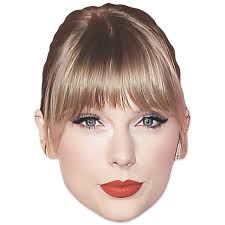Taylor Singer 2D Single Card Party Face Mask