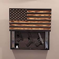Amazon Com San Tan Woodworks Sliding Carved Burnt Wood Concealment American Flag American Concealm American Flag Wood Barn Wood Projects Wooden American Flag