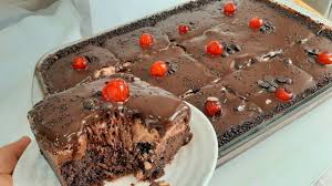 كيكة الشوكولا والكريمة بدون خلاط كهربائي Food Yummy Food Cake