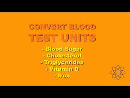 convert blood sugar units blood lipids etc mg dl to mmol l