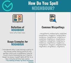 If you belong to any of these countries or your audience are from these countries you should probably use the original spellings with a u. Correct Spelling For Neighbour Infographic Spellchecker Net