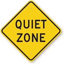 Quiet Zone Sign By Door To Enter The Hallway Signs Quiet Community Signs