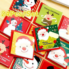 Personalize holiday cards with custom foil, photos and unique trim. 24 Pcs Lot Christmas Greeting Card Kids Mini Christmas Blessing Greeting Cards Envelope New Year Postcard Gift Card Xmas Party Cards Invitations Aliexpress