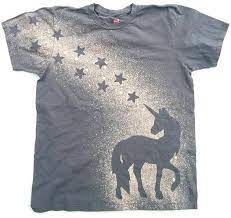 Weitere ideen zu t shirt bemalen, shirts bemalen, disney zeichnungen. Unicorn Shirt Cute Stars Original Handmade Tshirt Bleach Discharge T Shirt Cotton Gray Tee Mens Womens T Shirt Malerei Selbstgemachte Kleidung Tshirt Diy
