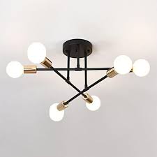 Shop our ceiling lights flush mounts selection from the world's finest dealers on 1stdibs. Nordic Metal Retro Chandelier Semi Flush Mount Industrial Ceiling Light For Ebay In 2020 Ceiling Lights Industrial Ceiling Lights Retro Chandelier