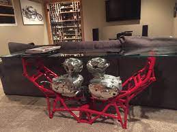 Pin On Man Cave Motorcycle Furniture I Built