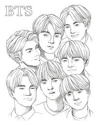 Juegos de bts para imprimir. Dibujos De Bts Para Colorear E Imprimir Dibujos Colorear Com