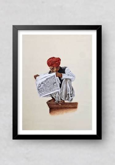 Buy Man Portrait Miniature Artwork | Miniature Portrait | Wall Painting