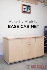 Set the cabinet aside and begin building the cabinet doors. How To Build A Base Cabinet With Drawers Fixthisbuildthat Kitchen Base Cabinets Diy Cabinets Diy Kitchen Cabinets