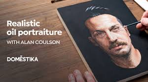 Retrato realista al óleo: detalles y expresión