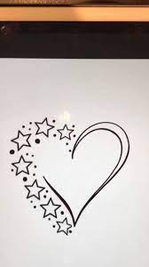 Pin Auf Zeichnen Kunst Star Tattoo Designs Heart Tattoo Designs Heart Tattoo