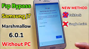 Todos los samsung android 6.0.1 google / frp bypass | la. Frp Bypass Samsung J7 Sm J700h Marshmallow 6 0 1 Without Pc New Method Talkback Assist Not Work For Gsm