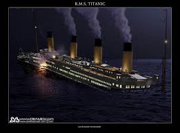 titanic sinking wallpaper