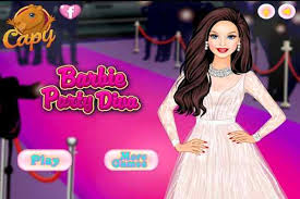 barbie party diva dressing games