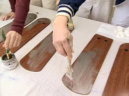 There's something so cool about having an unexpected pop of color in the ceiling, so let me show you how i made this happen with a couple of spray paint cans. How To Paint A Ceiling Fan How Tos Diy