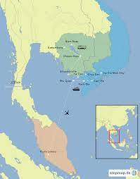 Connect with fellow vietnamese in kuala lumpur. Vietnam Kambodscha Kuala Lumpur Von Meerkatze Landkarte Fur Asien