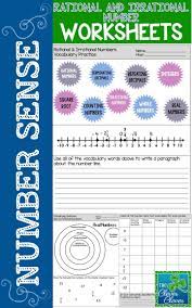 Rational Irrational Numbers Digital Print Google Slides Irrational Numbers Number Worksheets Vocabulary Practice