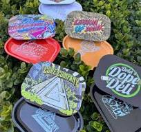 Custom Etched Tin Rolling Tray Small 7"x5.5" (Magnetic Lid ...