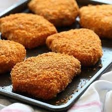 Oven Fried Breaded Pork Chops Recipe Yummly Recipe Breaded Pork Chops Breaded Pork Chops Oven Cooking Boneless Pork Chops